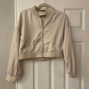 Zara cropped zip up jacket